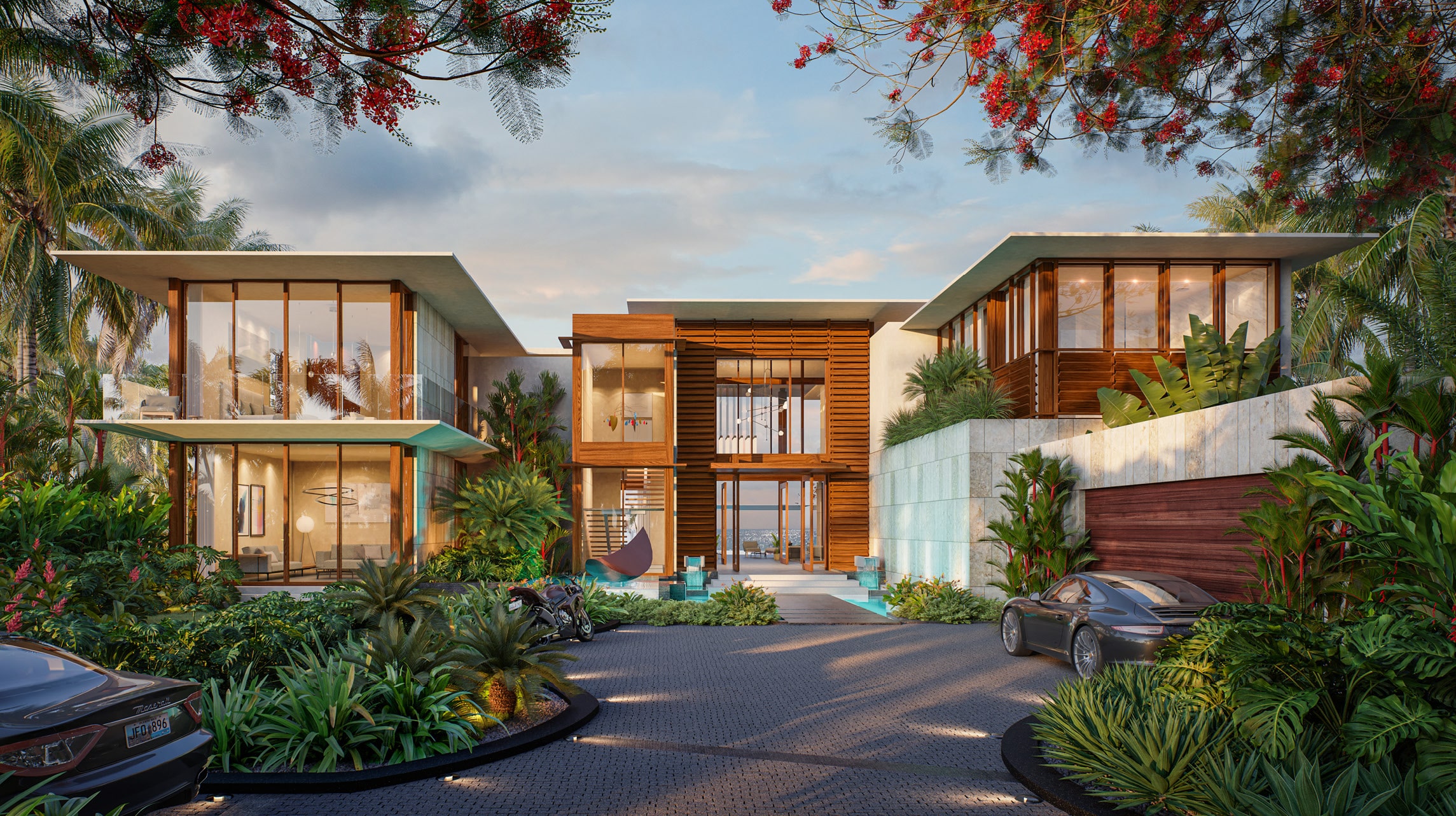 Grand Reserve's Villa 2, where elegance and design converge to create a luxurious living space that opens up to stunning natural vistas.